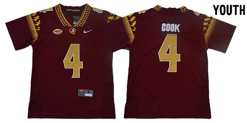 Youth Florida State Seminoles 4 Dalvin Cook Red College Football Jersey